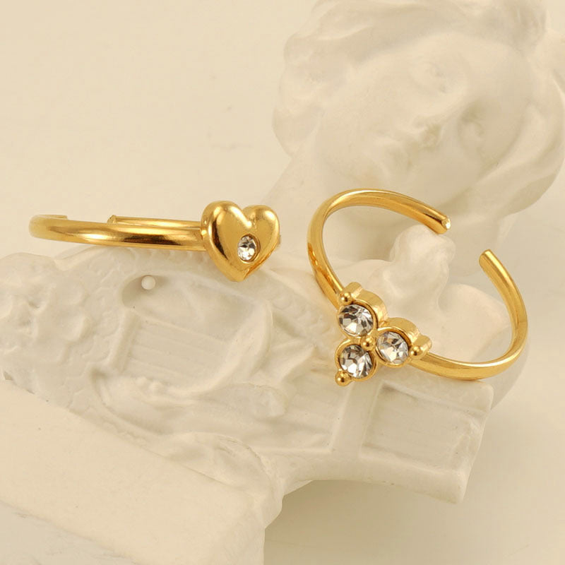 Wholesale Gold Titanium Steel Rings